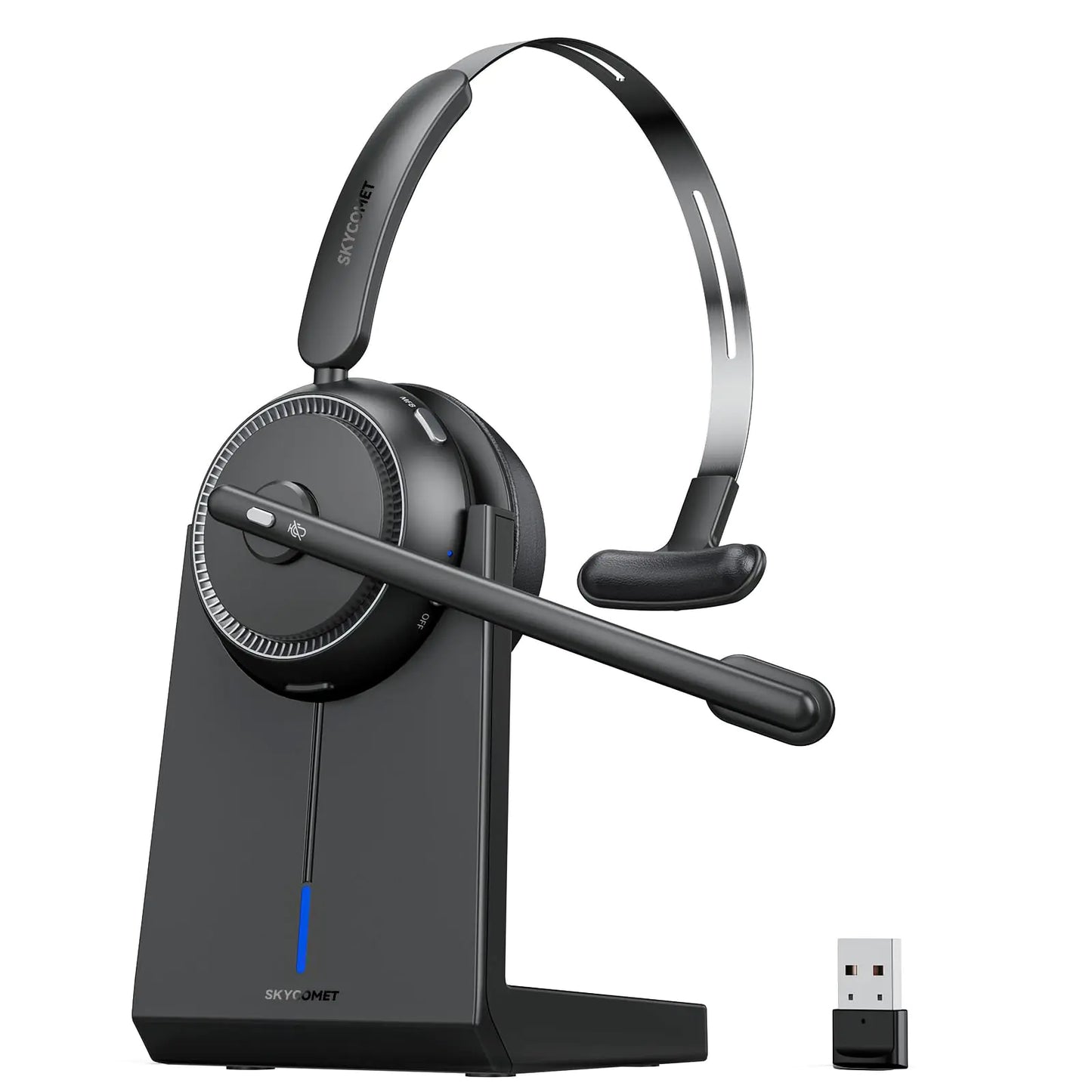 AI-Powered Wireless Headset with Mic for Work