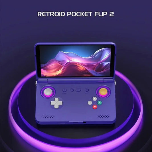 Retroid Pocket Flip2 Handheld Gaming Console - 5.5" OLED, Snapdragon 865, Android