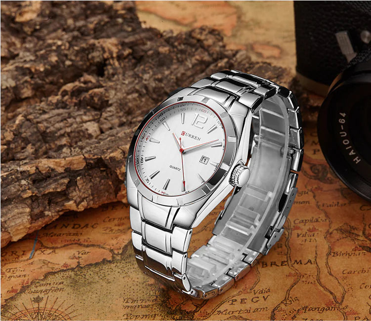 CURREN Waterproof Quartz Men's Watch with Calendar