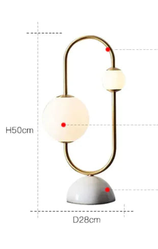 Modern Glass Ball LED Lamp