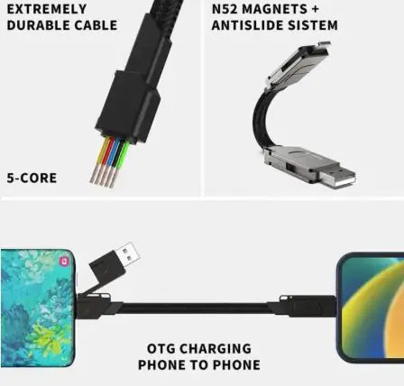 Multi-Connector PD Keychain Cable