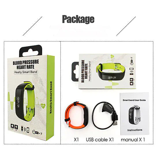 Smart And Healthy Blood Pressure -Heart Rate - Sleep And Activity Monitoring Watch