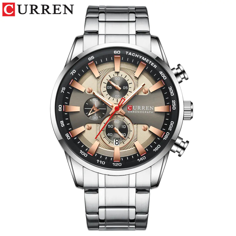 Curren 8351 Elegant Quartz Calendar Watch