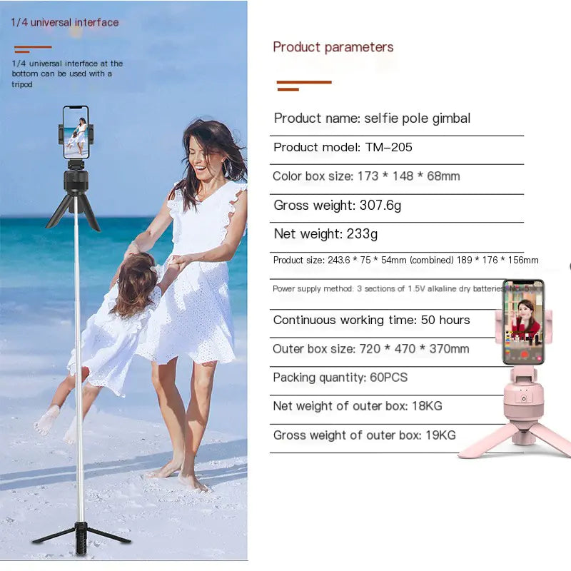 360° Smart Rotating Camera Stand