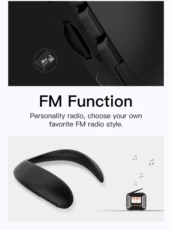 Smart Bluetooth Neckband Speaker