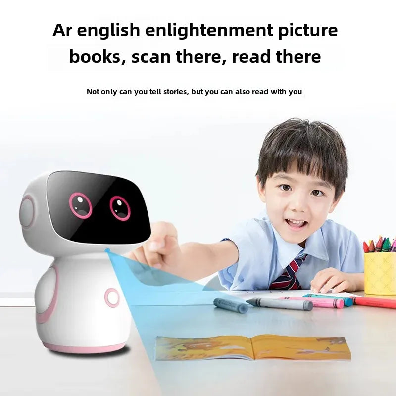 AI Smart Learning Robot with Remote Monitoring & Interactive Display