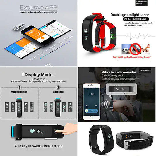Smart And Healthy Blood Pressure -Heart Rate - Sleep And Activity Monitoring Watch