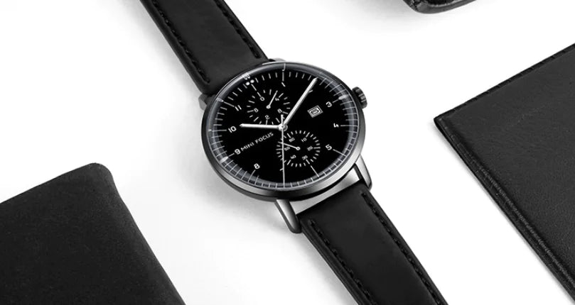 Men's Business Watch with Calendar, Luminous, Waterproof