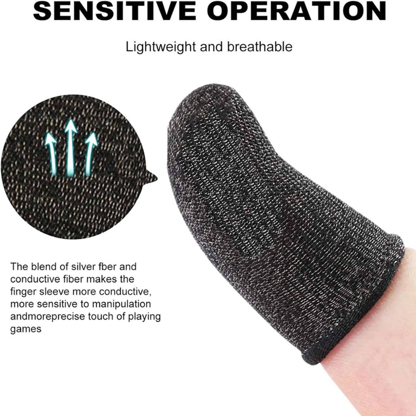 10 Pcs PUBG Mobile Gaming Finger Sleeves