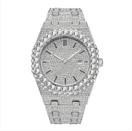 Men's  Starry Diamond Quartz Watch