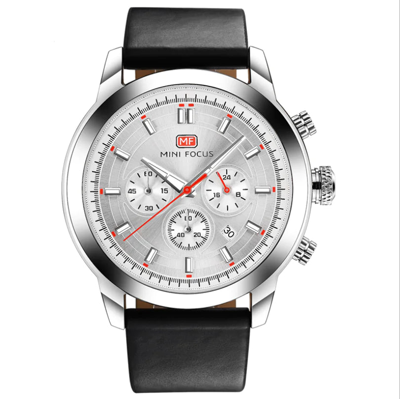 Men's Business Watch with Calendar, Luminous, Waterproof