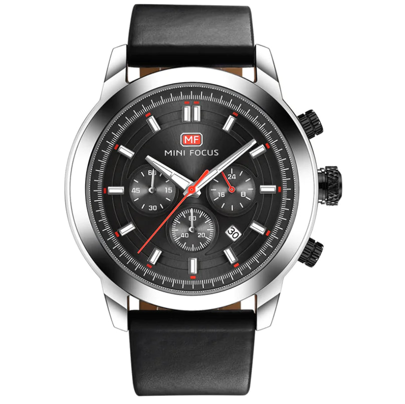 Men's Business Watch with Calendar, Luminous, Waterproof